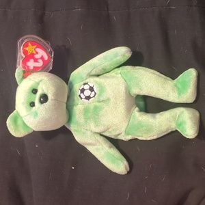 RARE 1998 "Kicks" bear with tag errors